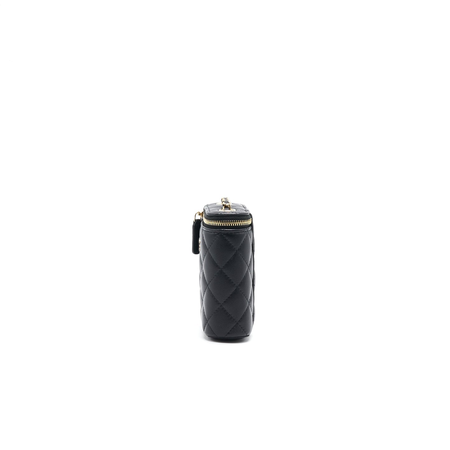 Chanel 21C Long Vanity with Chain Lambskin Black with L