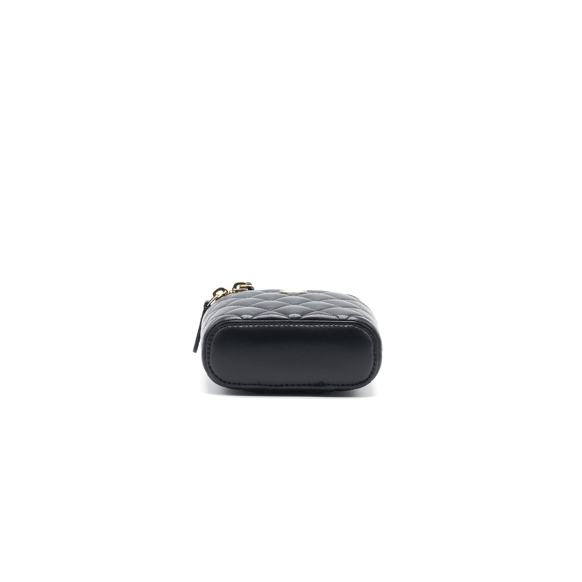 Chanel 21C Long Vanity with Chain Lambskin Black with L