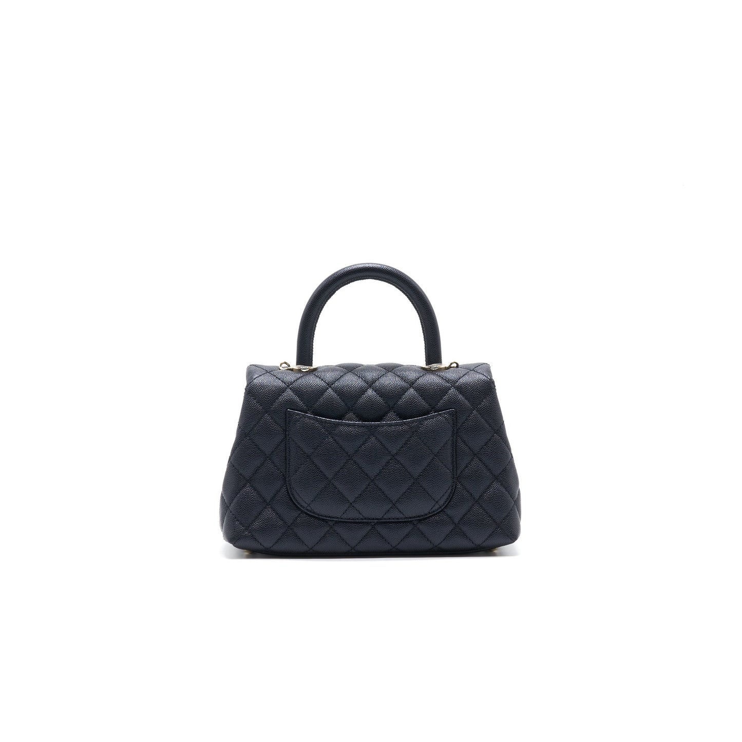 Chanel Mini Coco Handle Iridescent Navy L