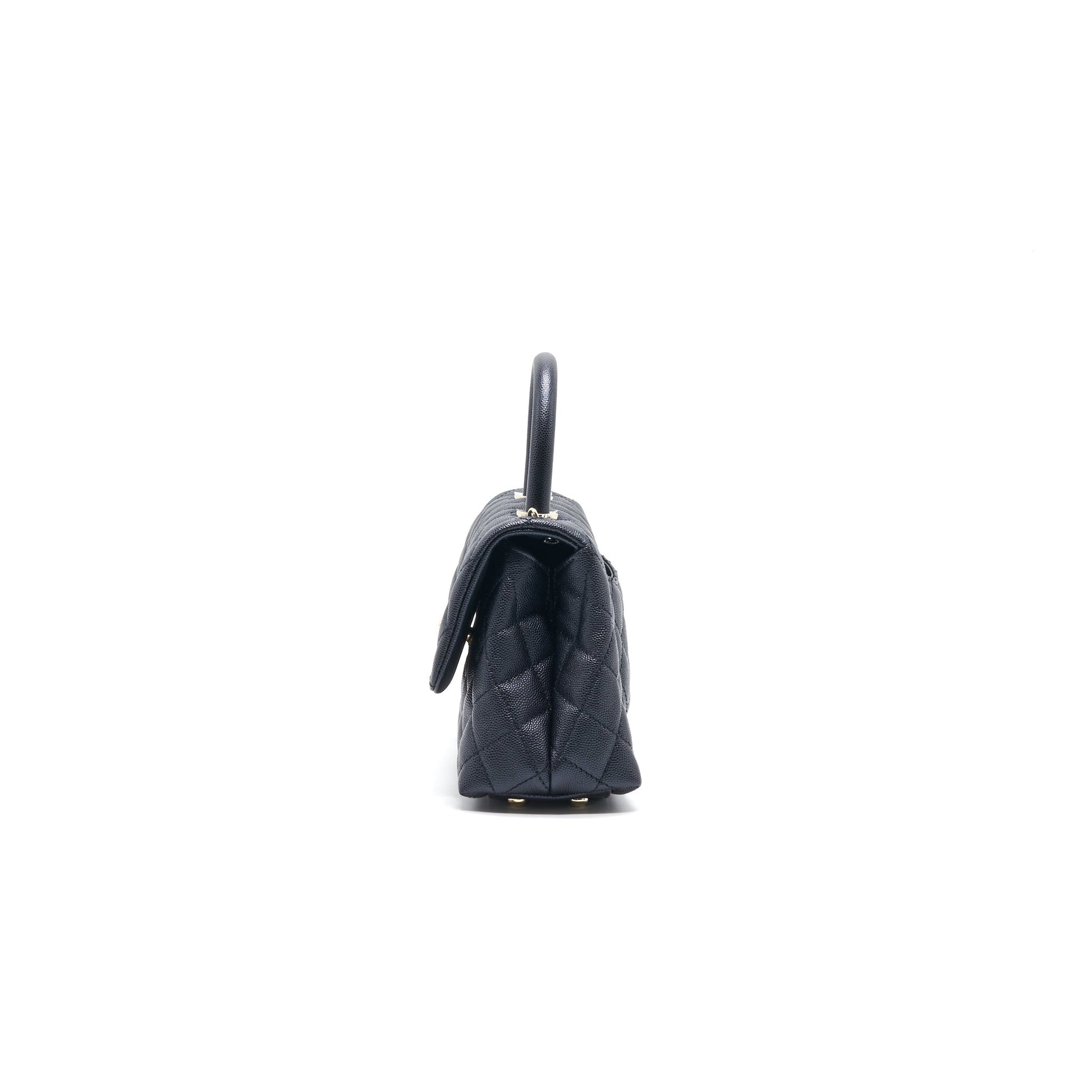 Chanel Mini Coco Handle Iridescent Navy L