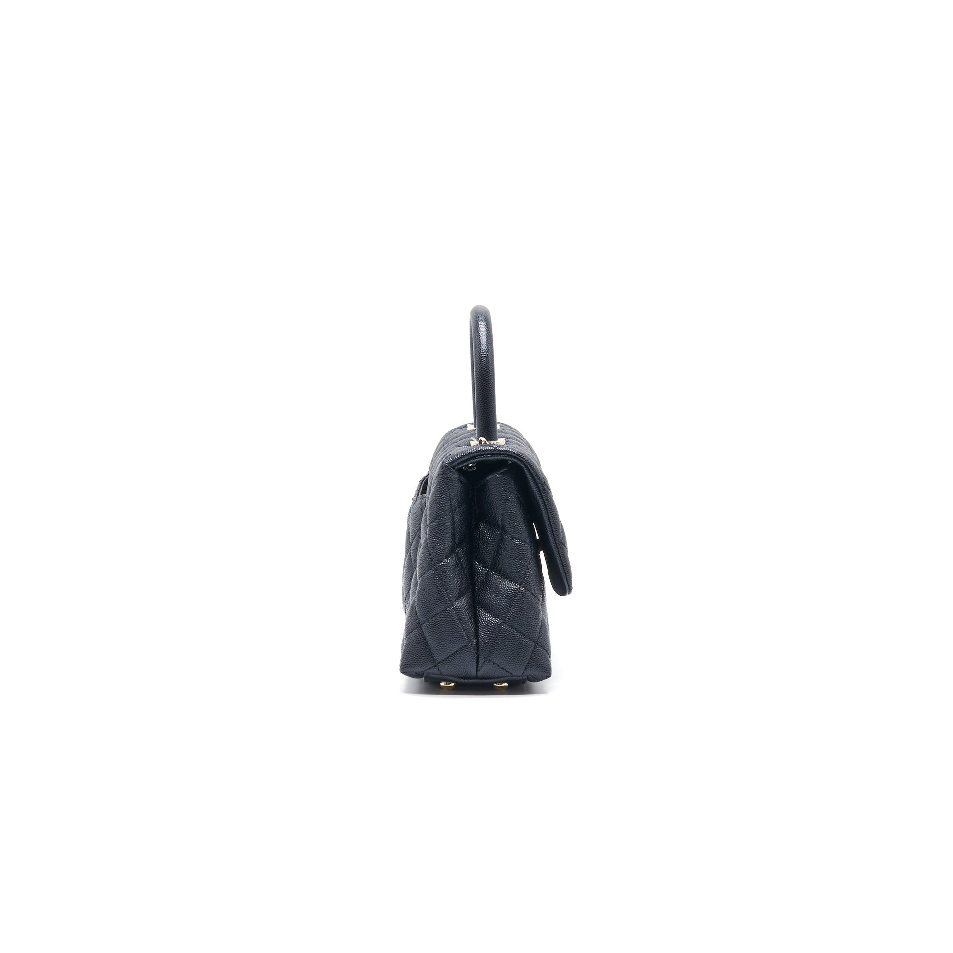 Chanel Mini Coco Handle Iridescent Navy L