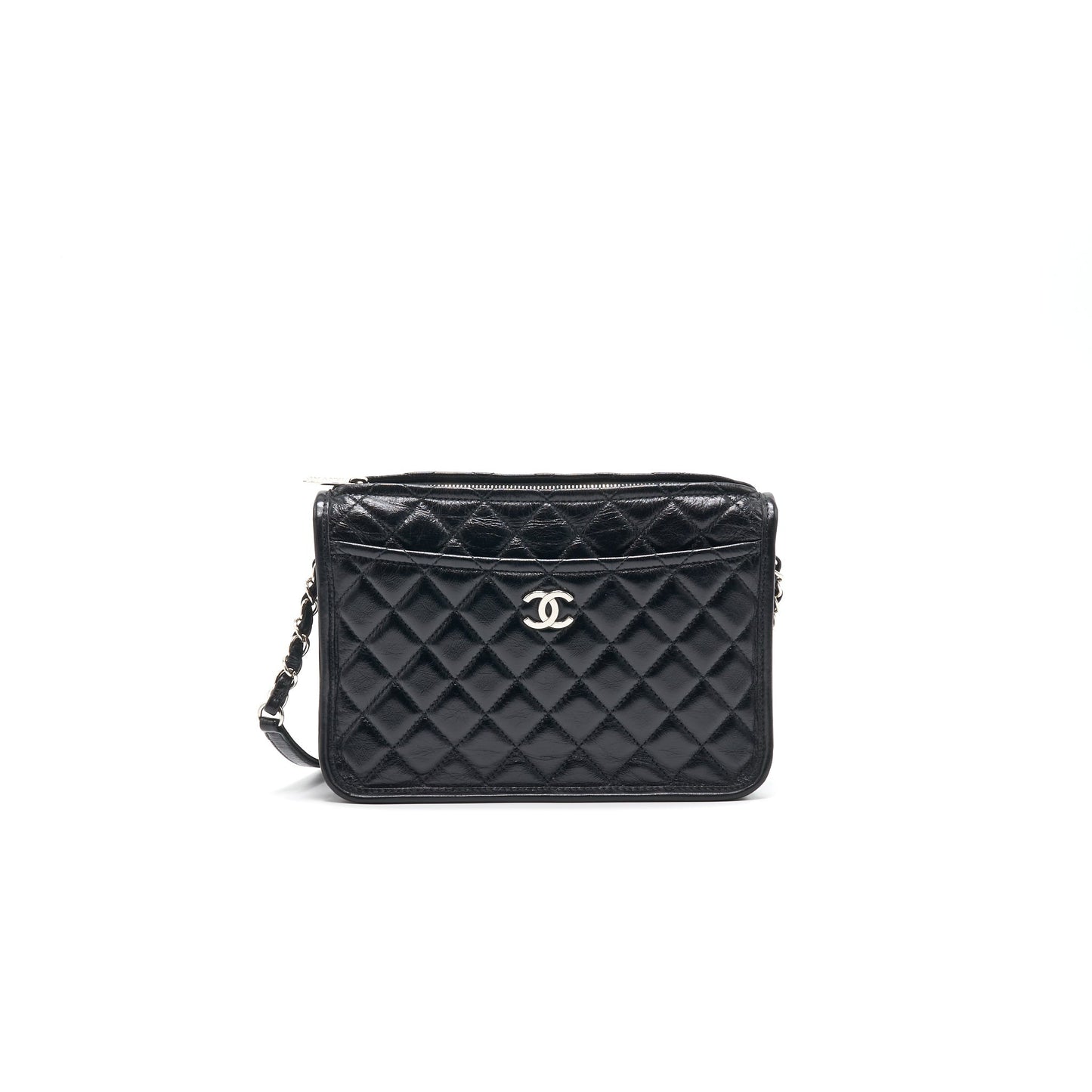 Chanel 18B Calfskin Camera Case Black