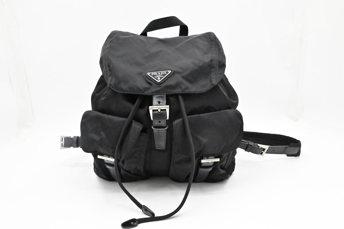 Prada Medium Backpack in Black Nylon Canvas