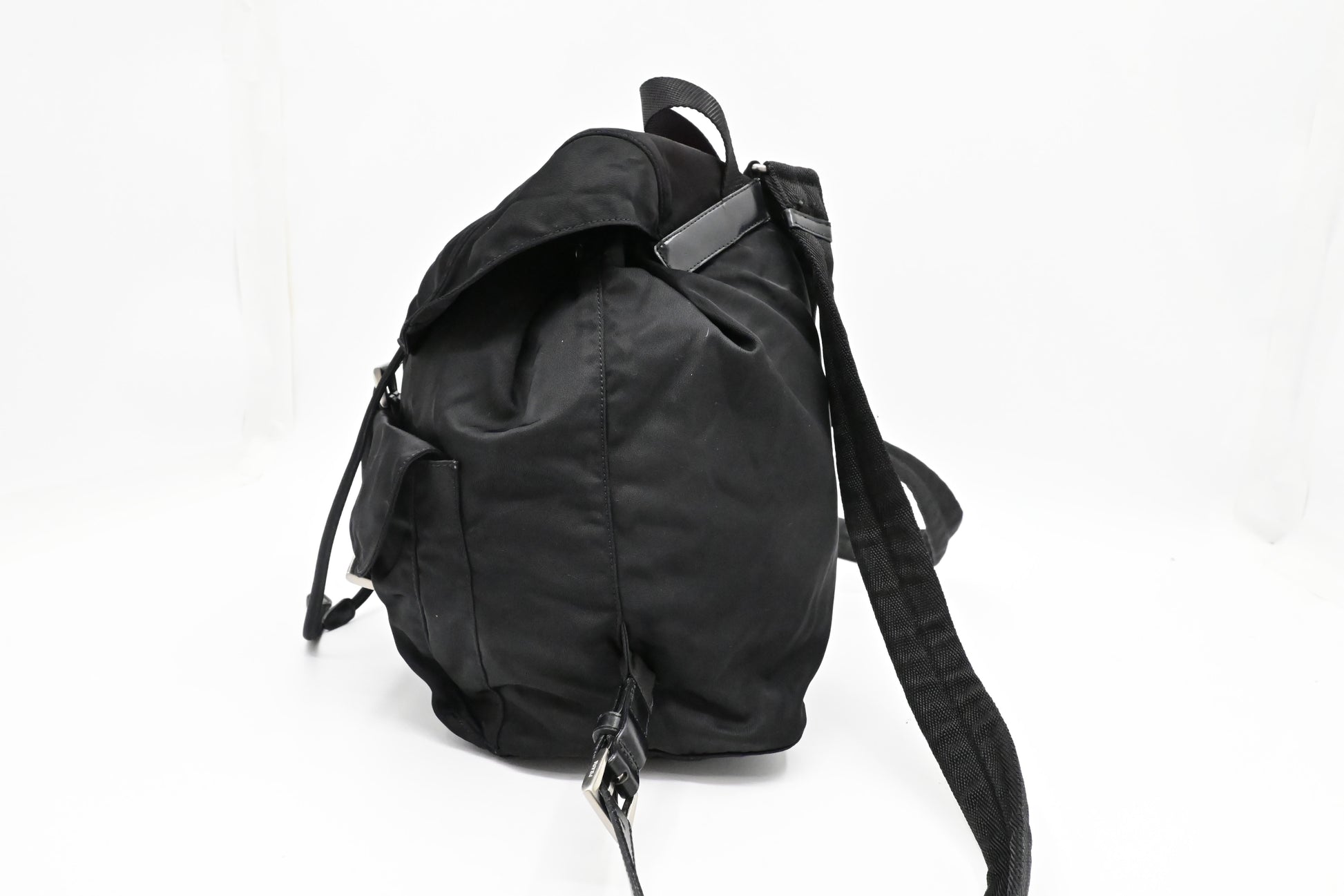 Prada Medium Backpack in Black Nylon Canvas