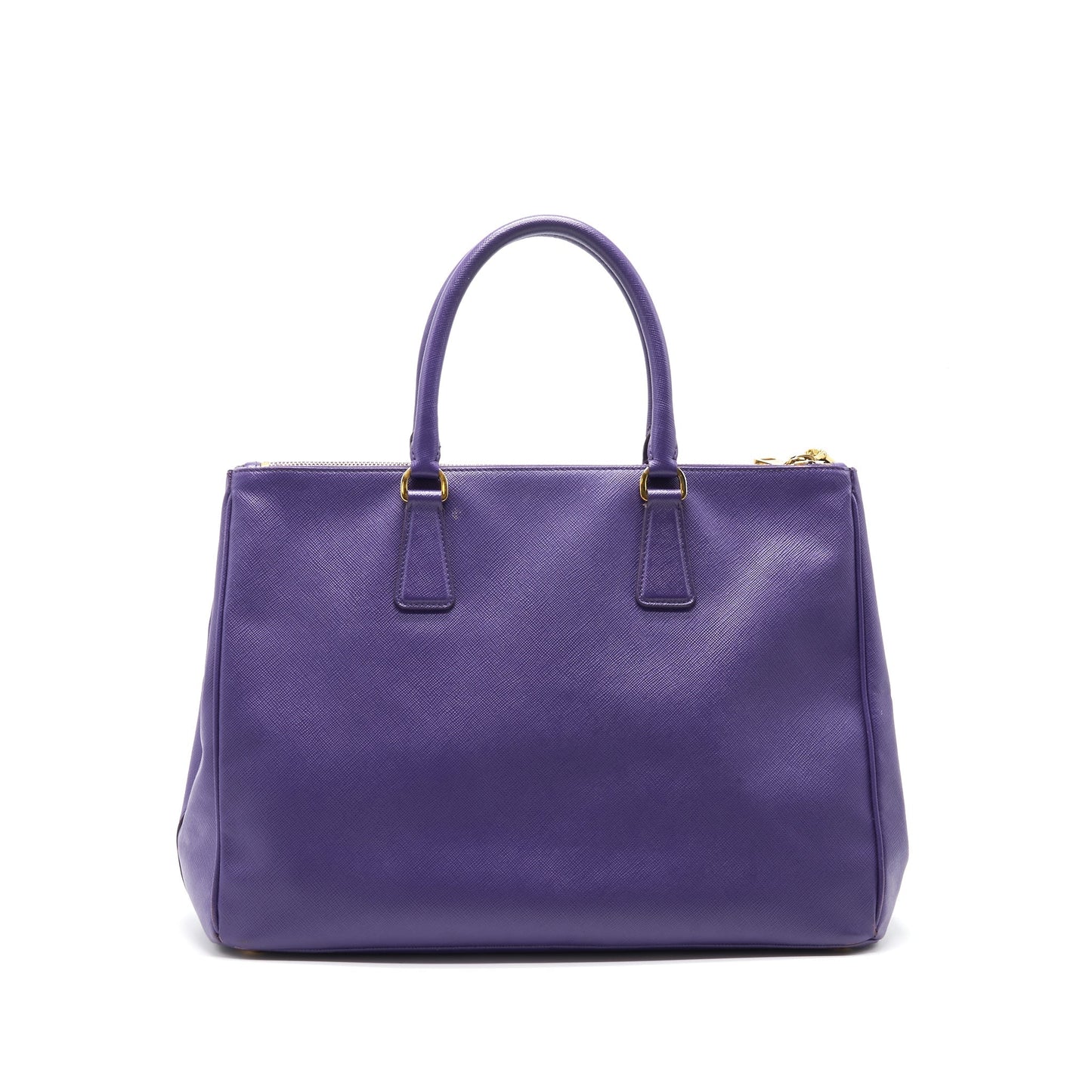 Prada Saffiano Leather Tote Bag Purple GHW
