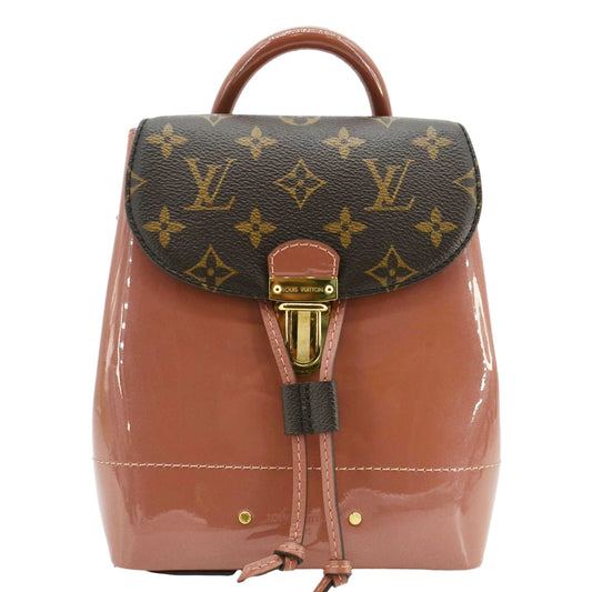 LOUIS VUITTON Springs Patent Monogram Backpack Pink