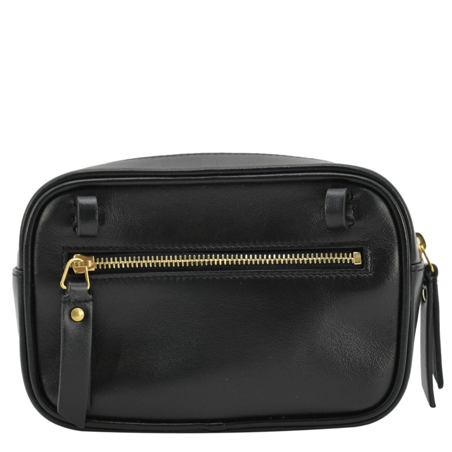 SAINT LAURENT Lou Calfskin Leather Crossbody Belt Bag Black