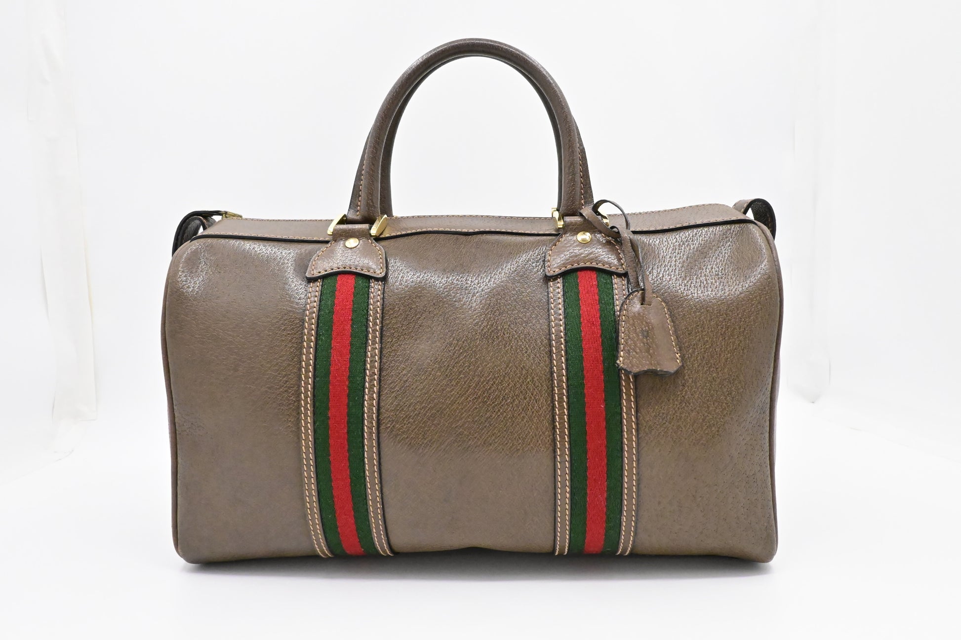 Gucci Boston Bag in Brown Leather