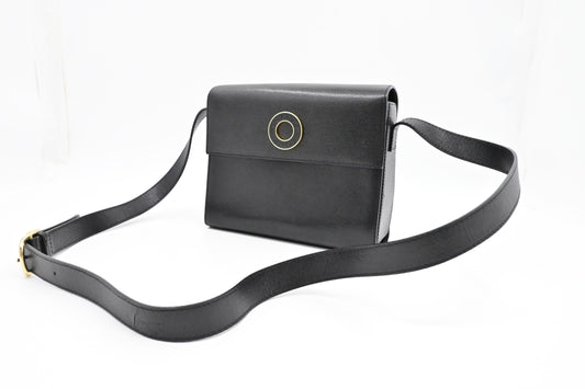 Celine Crossbody Bag in Black Leather