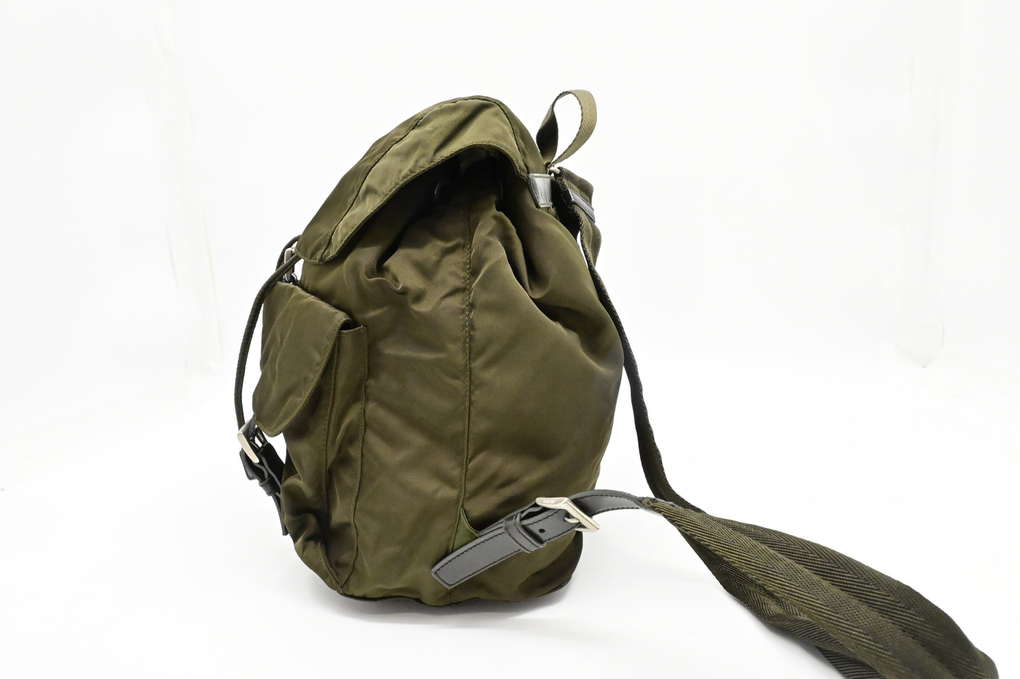 Prada Medium Backpack in Green Nylon