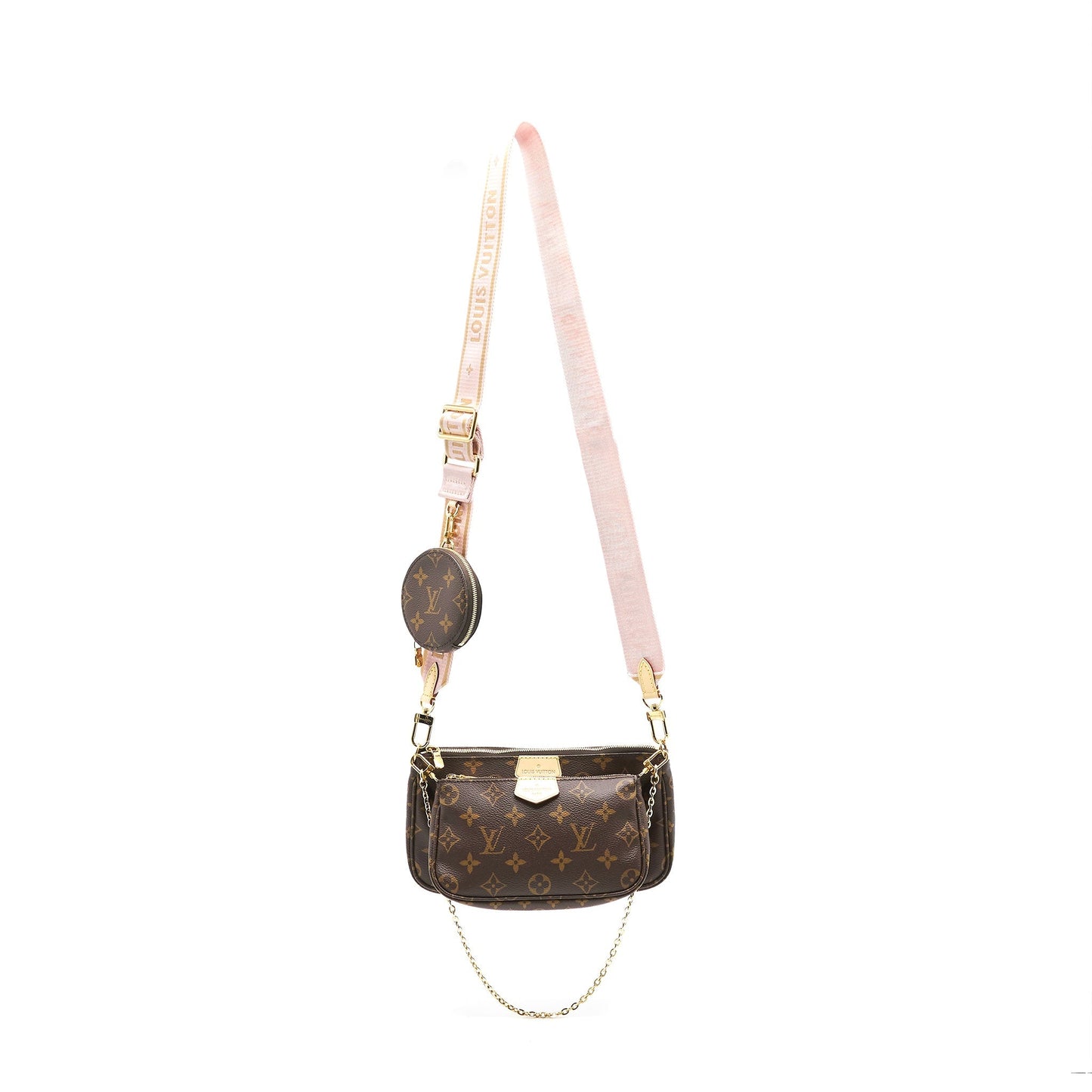 Louis Vuitton Multi Pochette Accessories Pink Strap