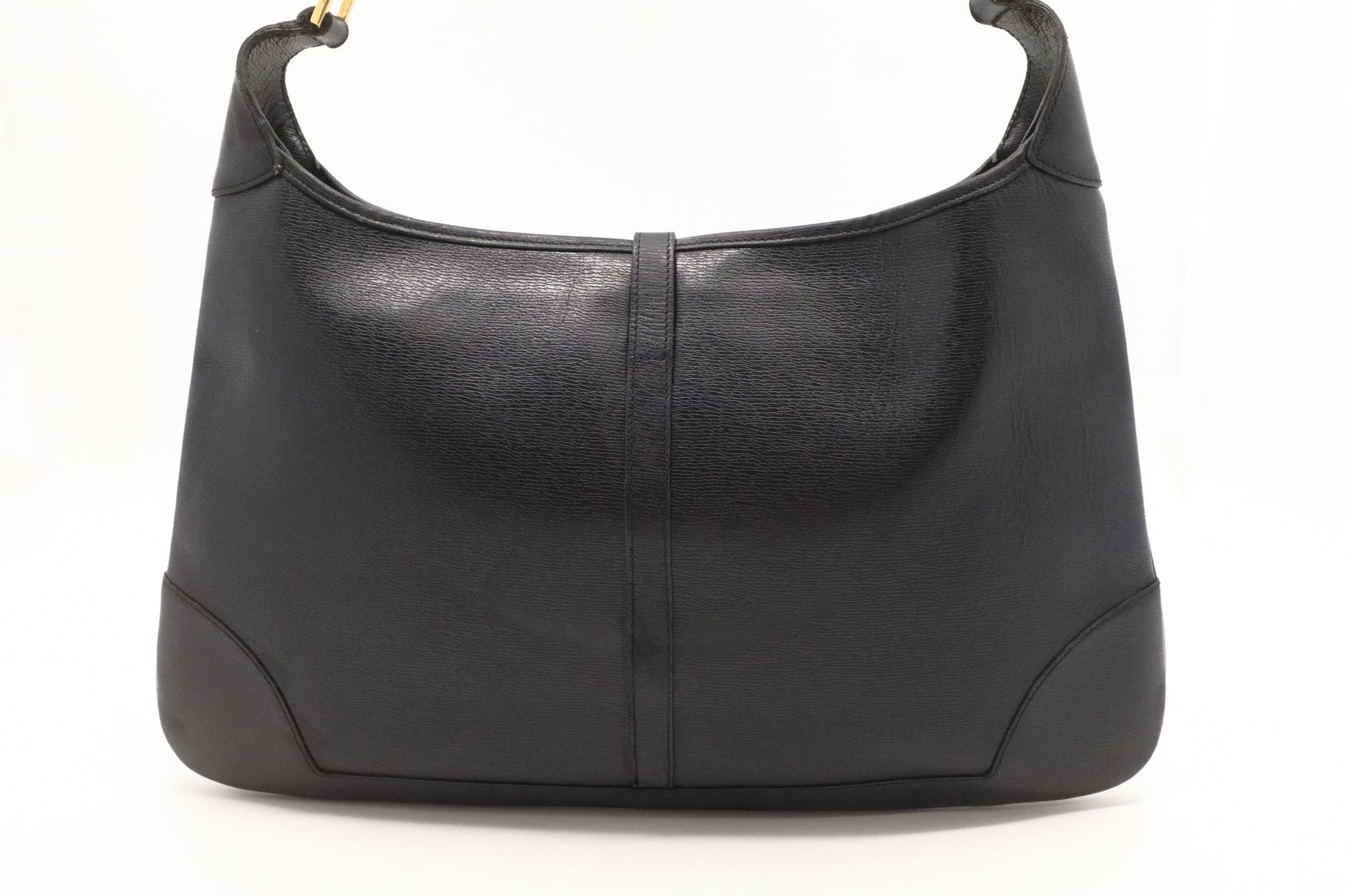 Gucci Jackie Shoulder Bag in Floral Black Leather