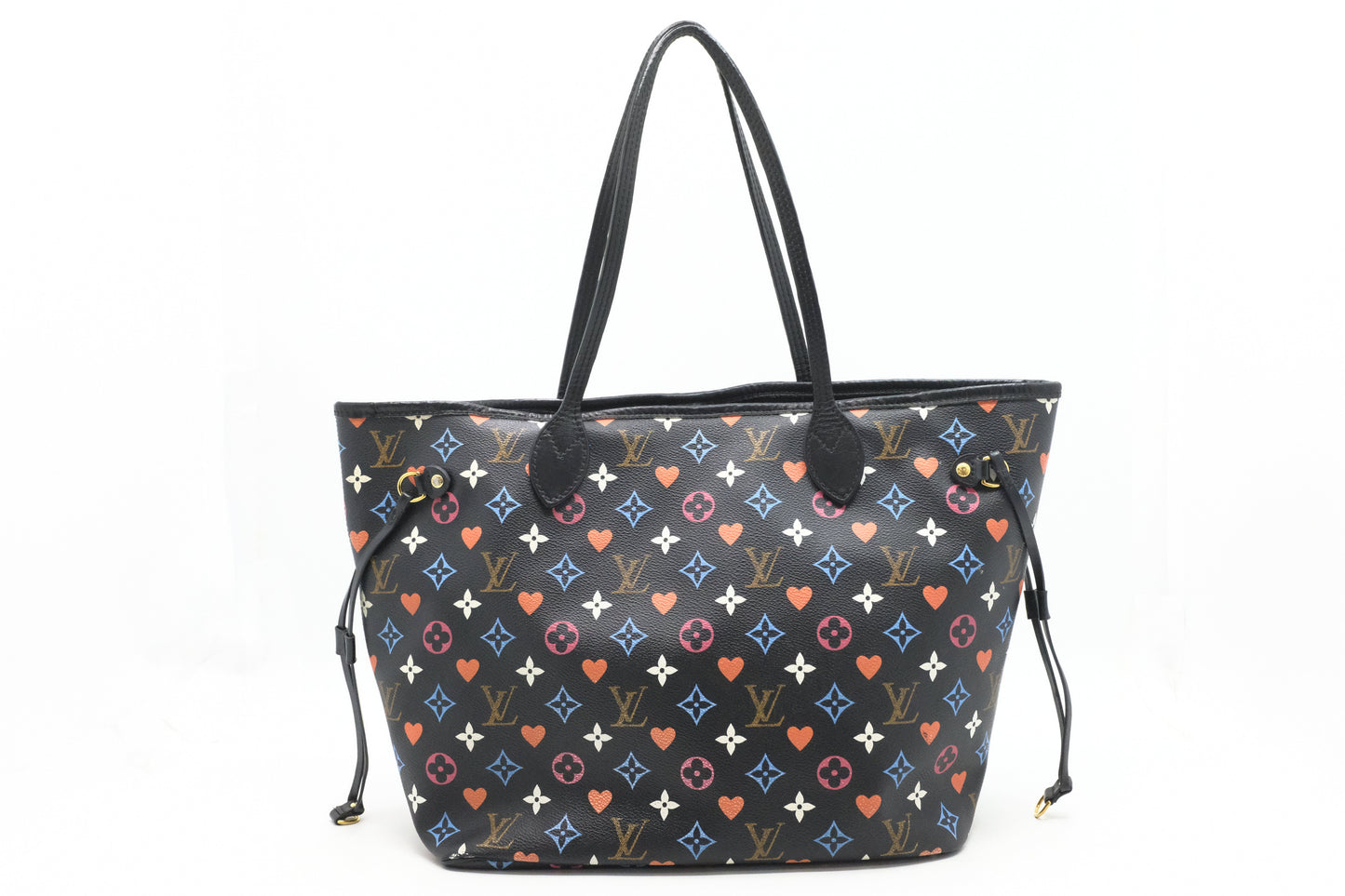 Louis Vuitton Neverfull MM in Game On Black Multicolor Canvas