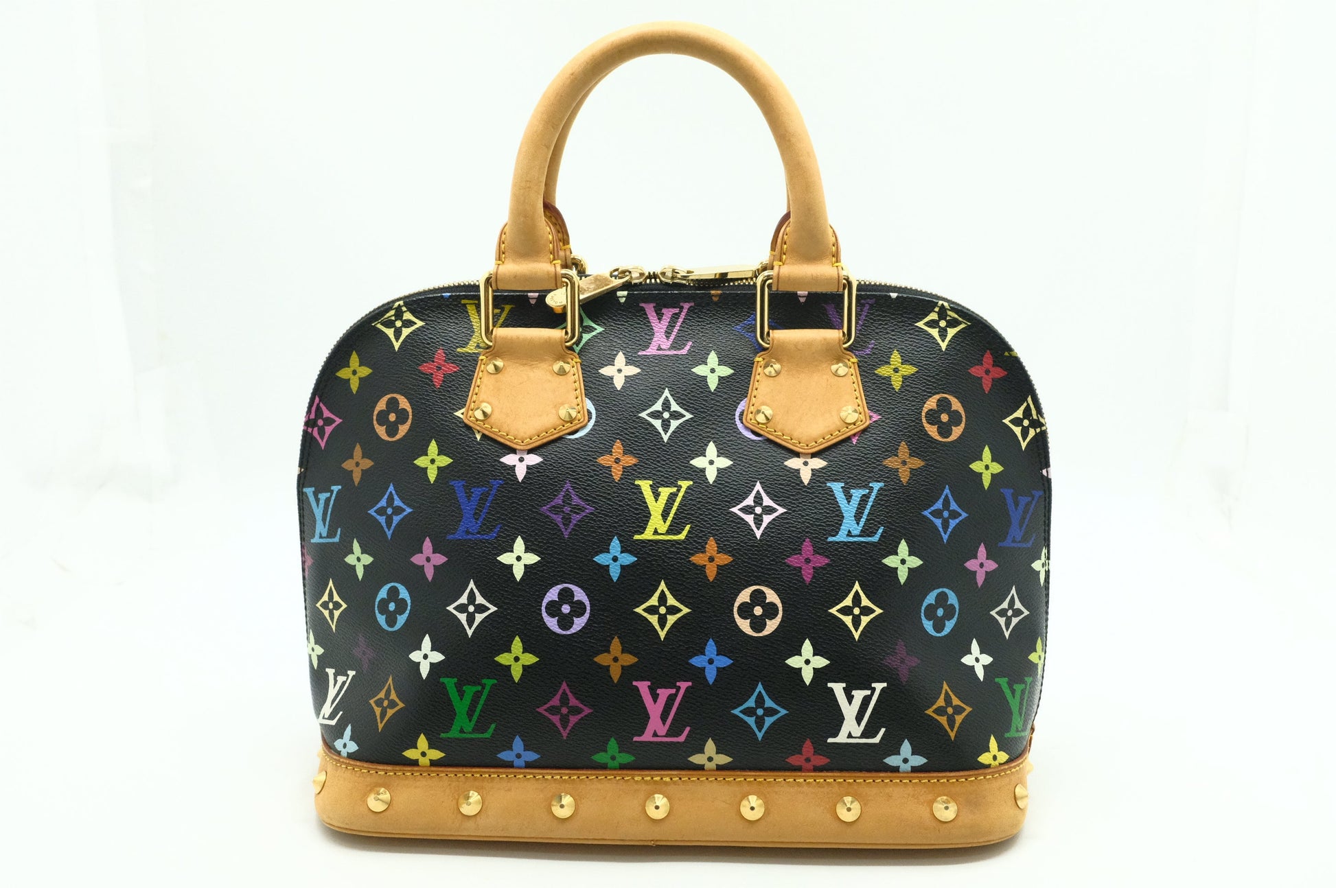 Louis Vuitton Alma in Black Multicolor Canvas
