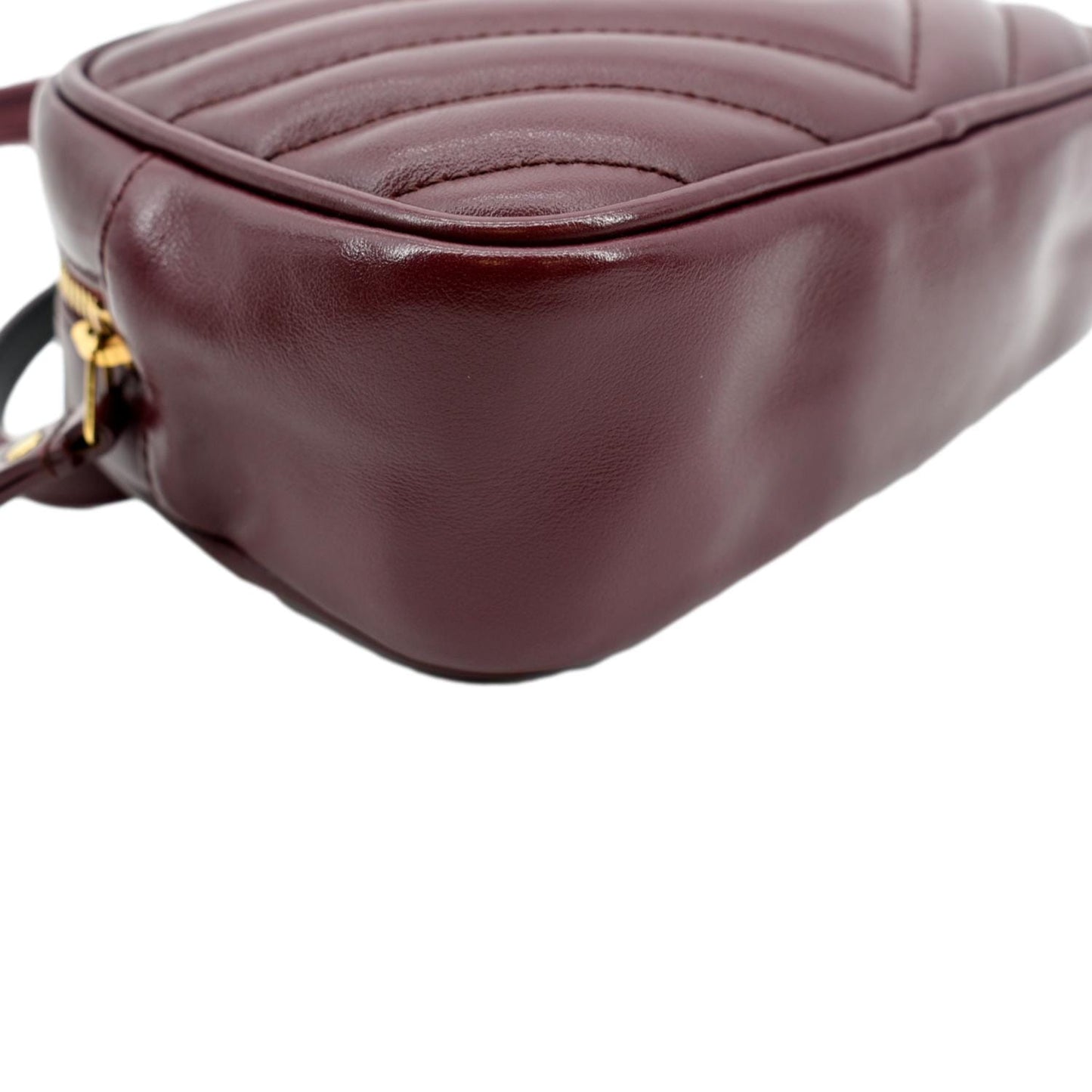 SAINT LAURENT Lou Calfskin Leather Crossbody Belt Bag Red