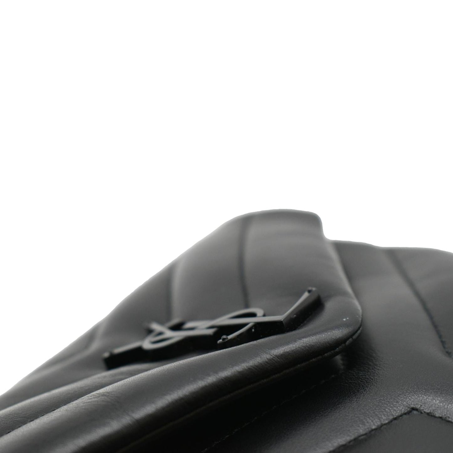 SAINT LAURENT Loulou Small Calfskin Leather Shoulder Bag Black