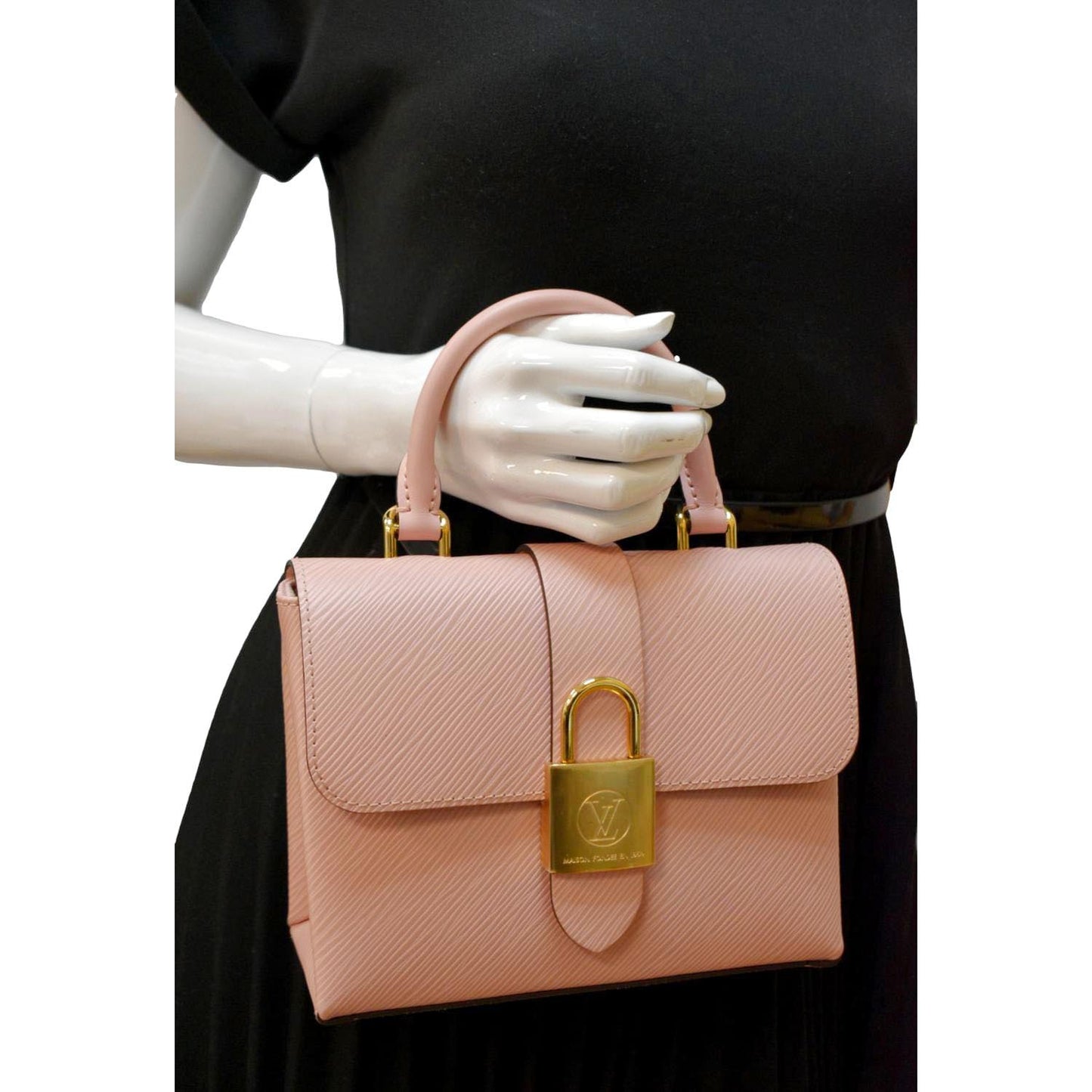 LOUIS VUITTON Locky BB Epi Leather Crossbody Bag Rose PoudrÃ©