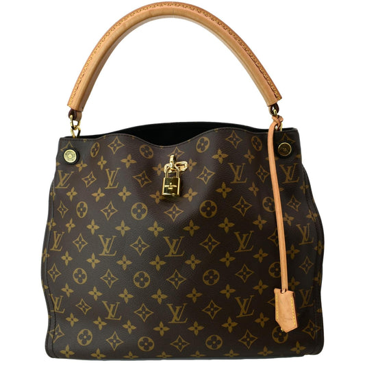 LOUIS VUITTON Gaia Monogram Canvas Shoulder Bag Brown