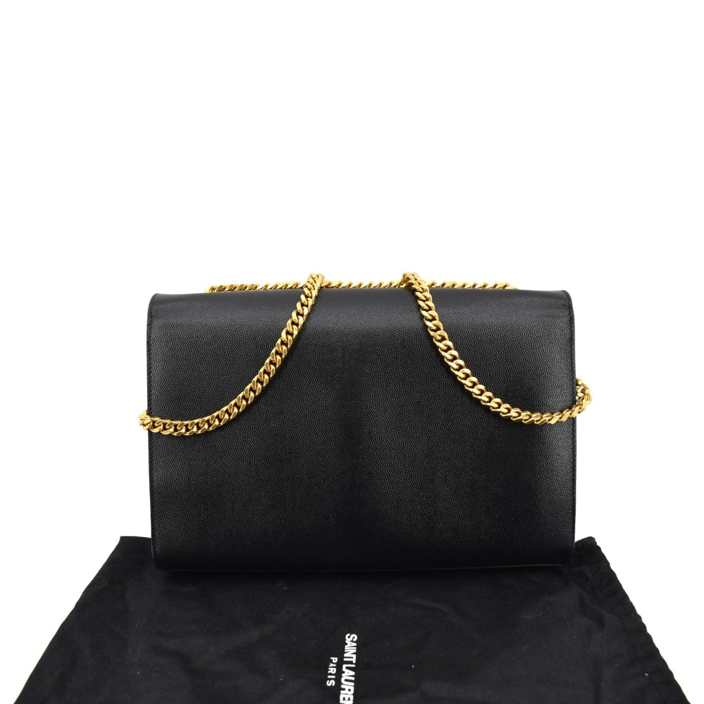 SAINT LAURENT Kate Leather Shoulder Bag Black