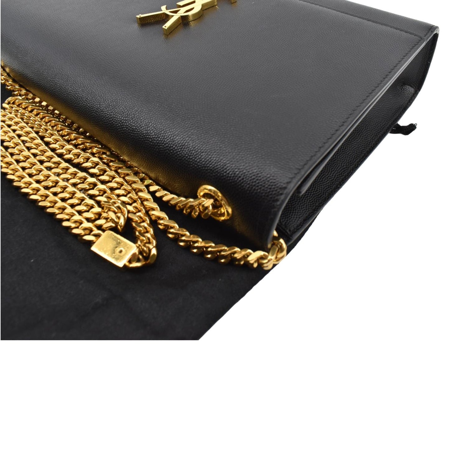 SAINT LAURENT Kate Leather Shoulder Bag Black