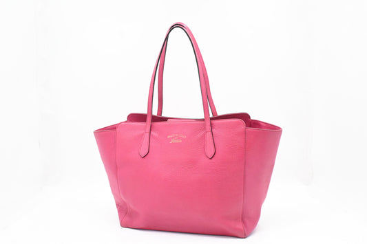 Gucci Swing Tote in Pink Leather