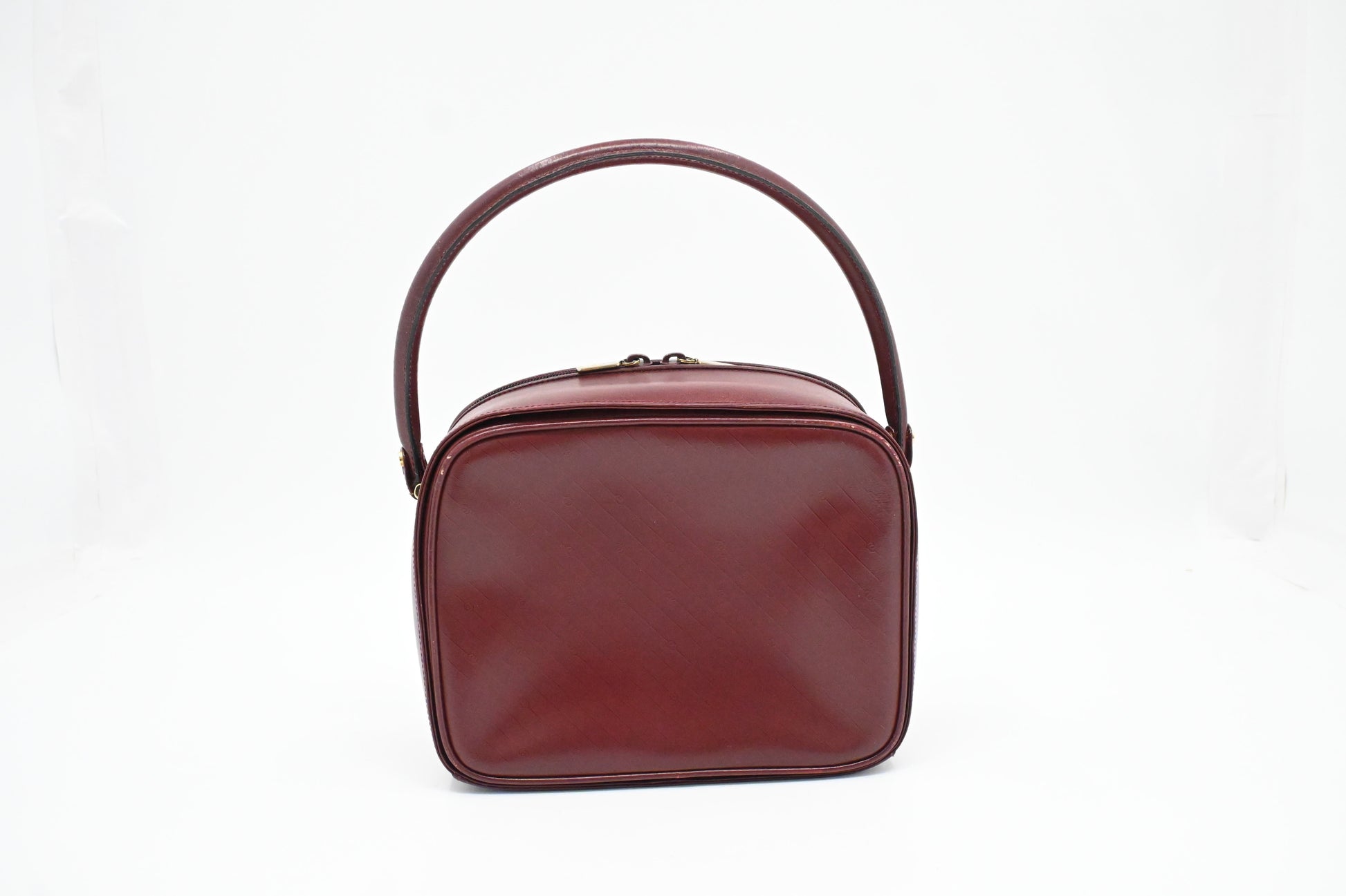 Gucci Handbag in Burgundy Leather