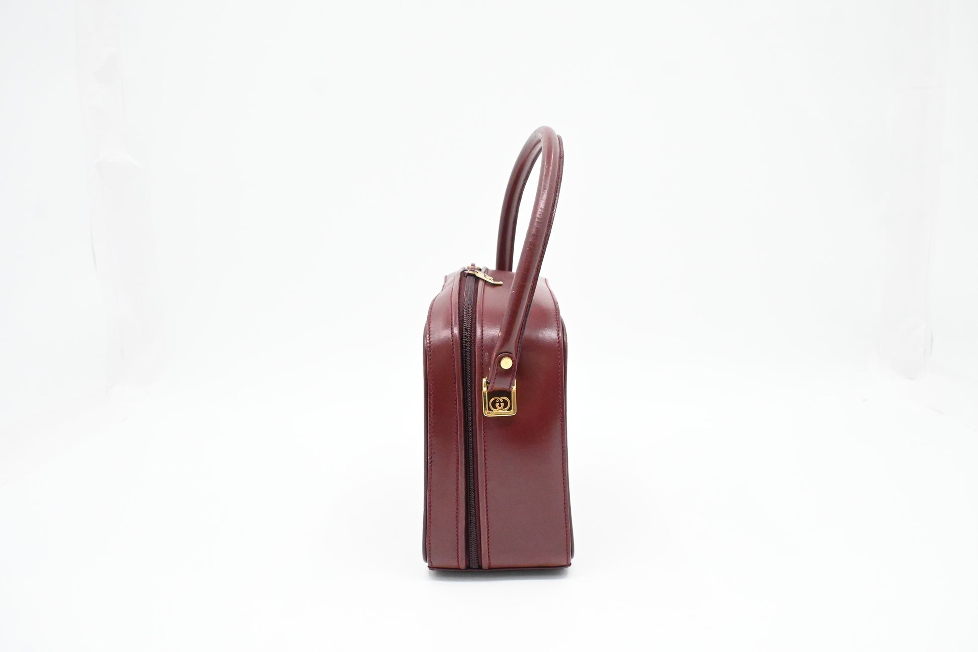 Gucci Handbag in Burgundy Leather