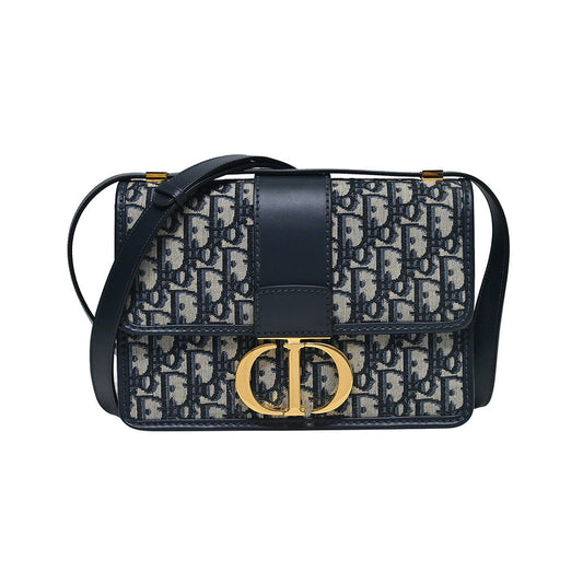 Blue Dior Oblique Jacquard 30 Montaigne Bag - 3 (Rented Out)