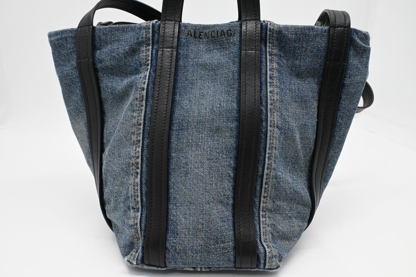 Balenciaga Everyday Small Tote Bag in Denim Canvas