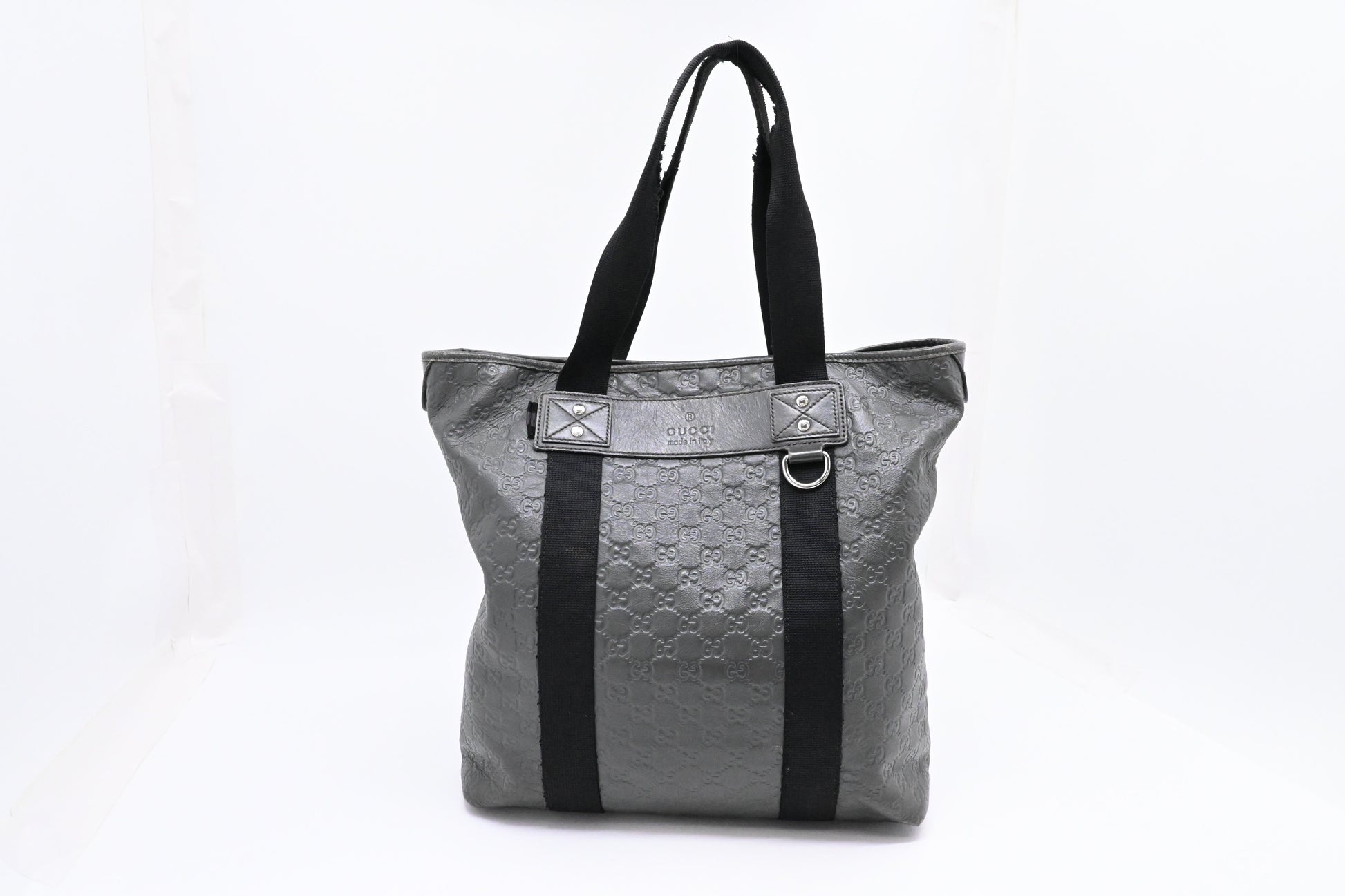 Gucci Tote in Gray Guccissima Leather