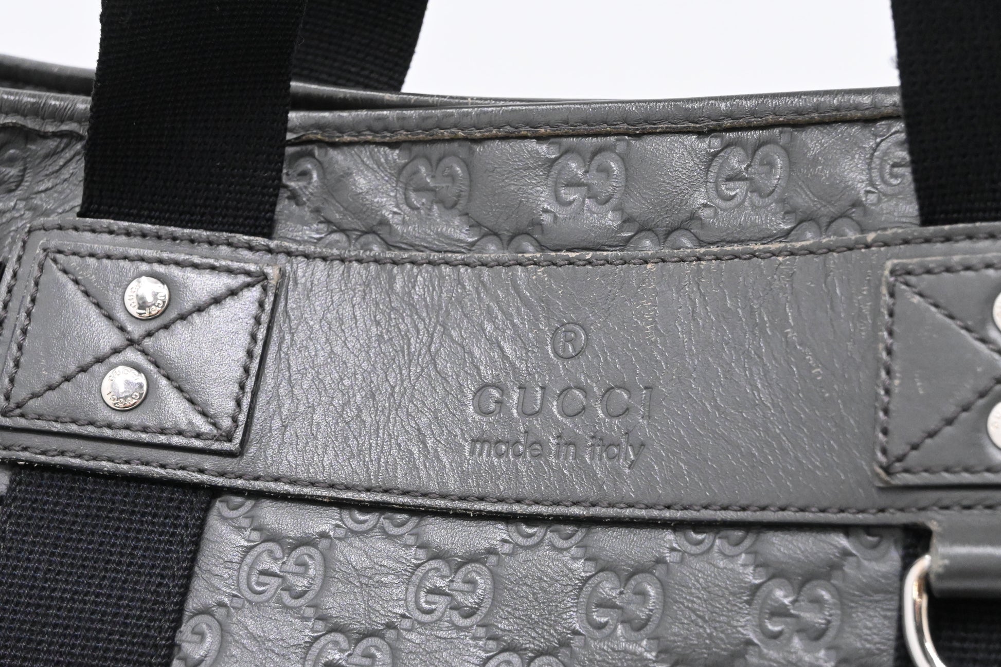 Gucci Tote in Gray Guccissima Leather