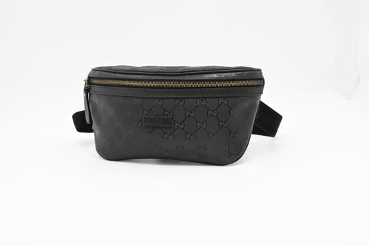 Gucci Bumbag in Black Imprime Canvas