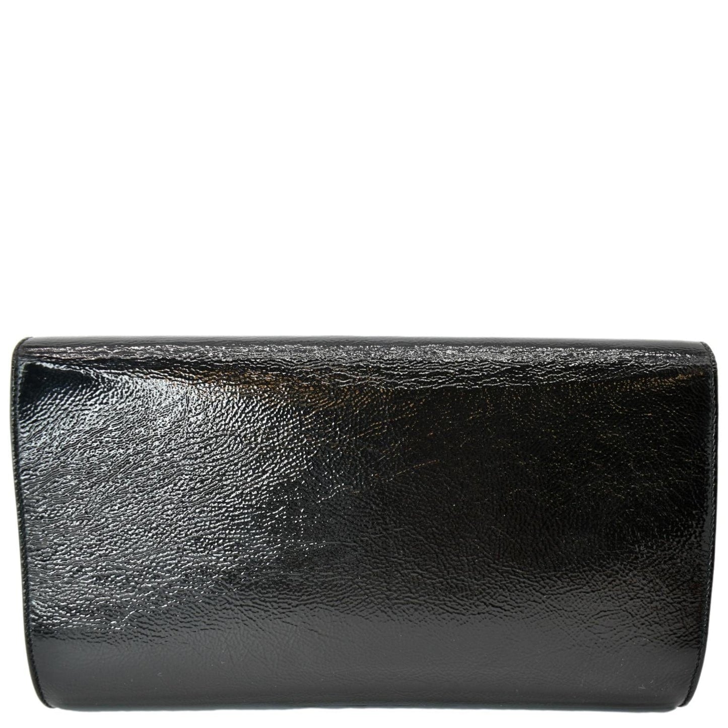 SAINT LAURENT Belle de Jour Leather Clutch Bag Black