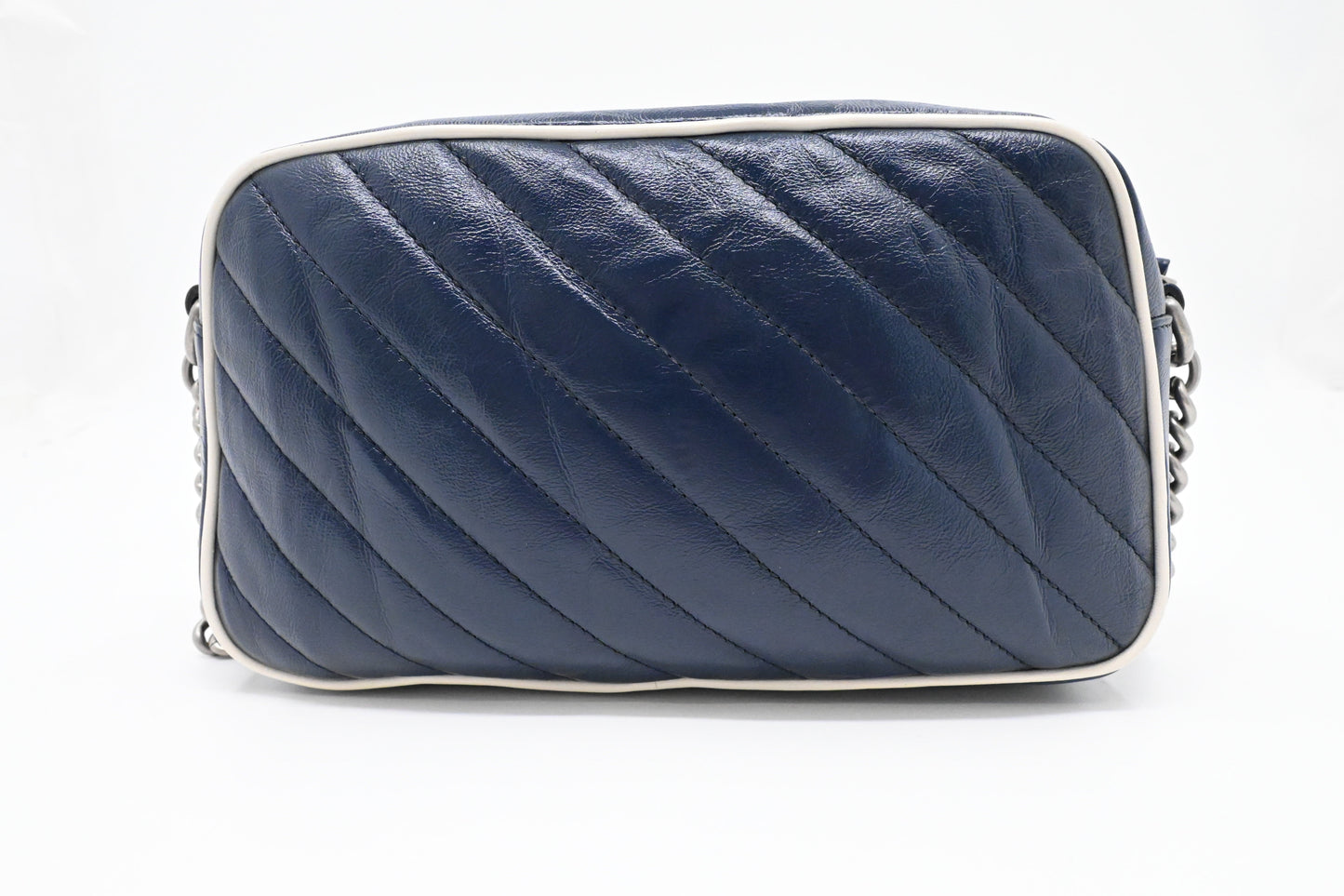 Gucci Marmont Crossbody in Navy Blue Leather