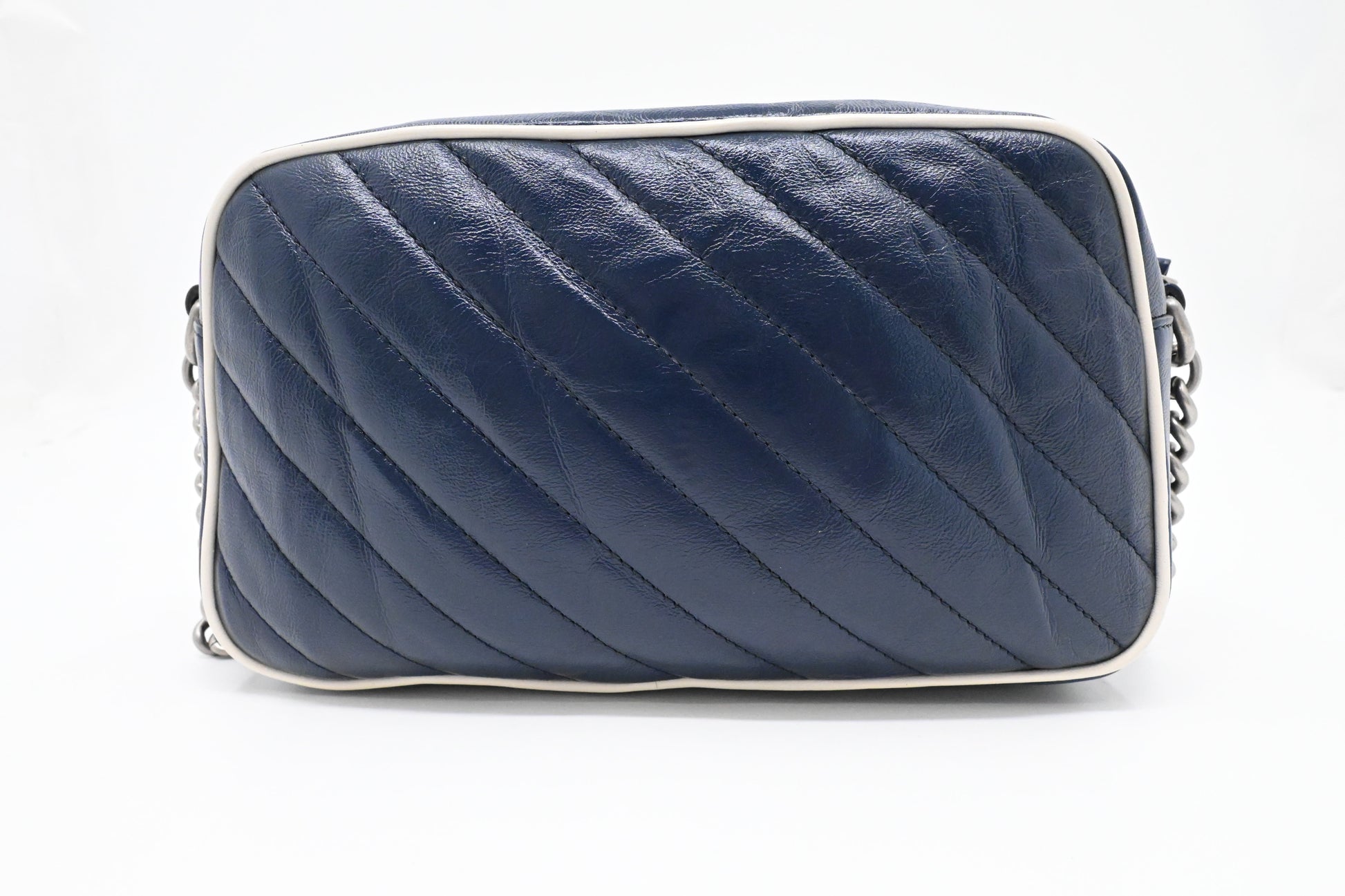 Gucci Marmont Crossbody in Navy Blue Leather