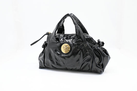 Gucci Handbag in Black Patent Leather
