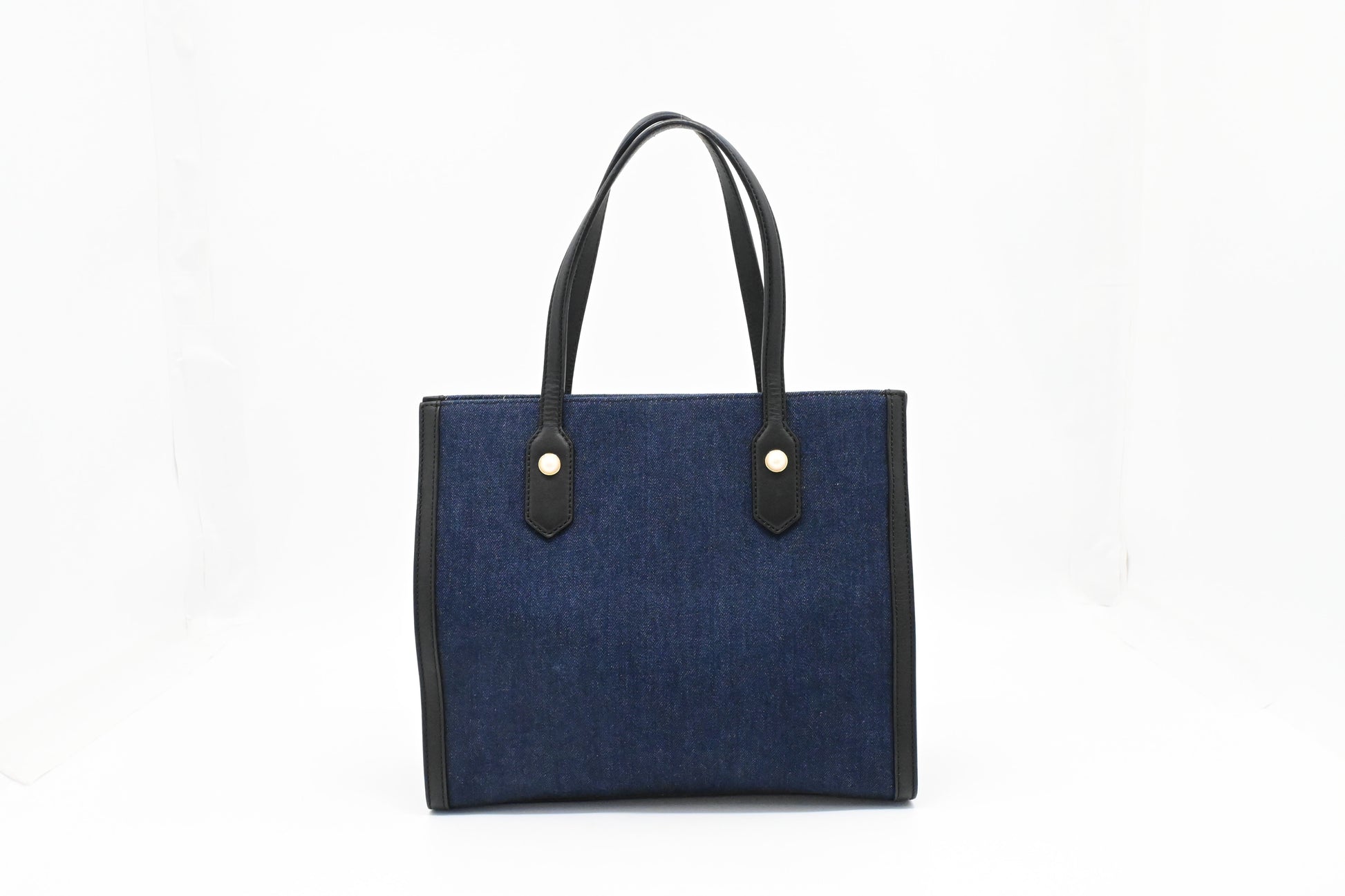 Gucci Tiger Embroidered Tote in Denim Canvas