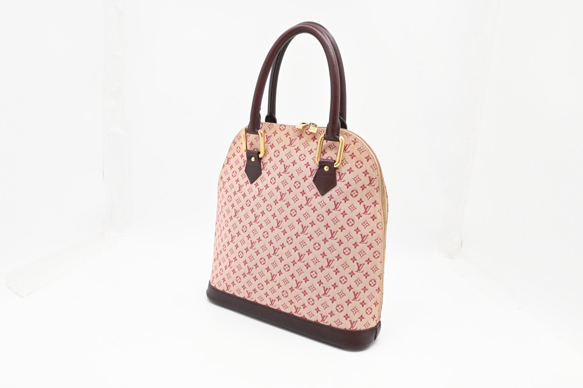 Louis Vuitton Alma Haut in Cerise Minilin Canvas