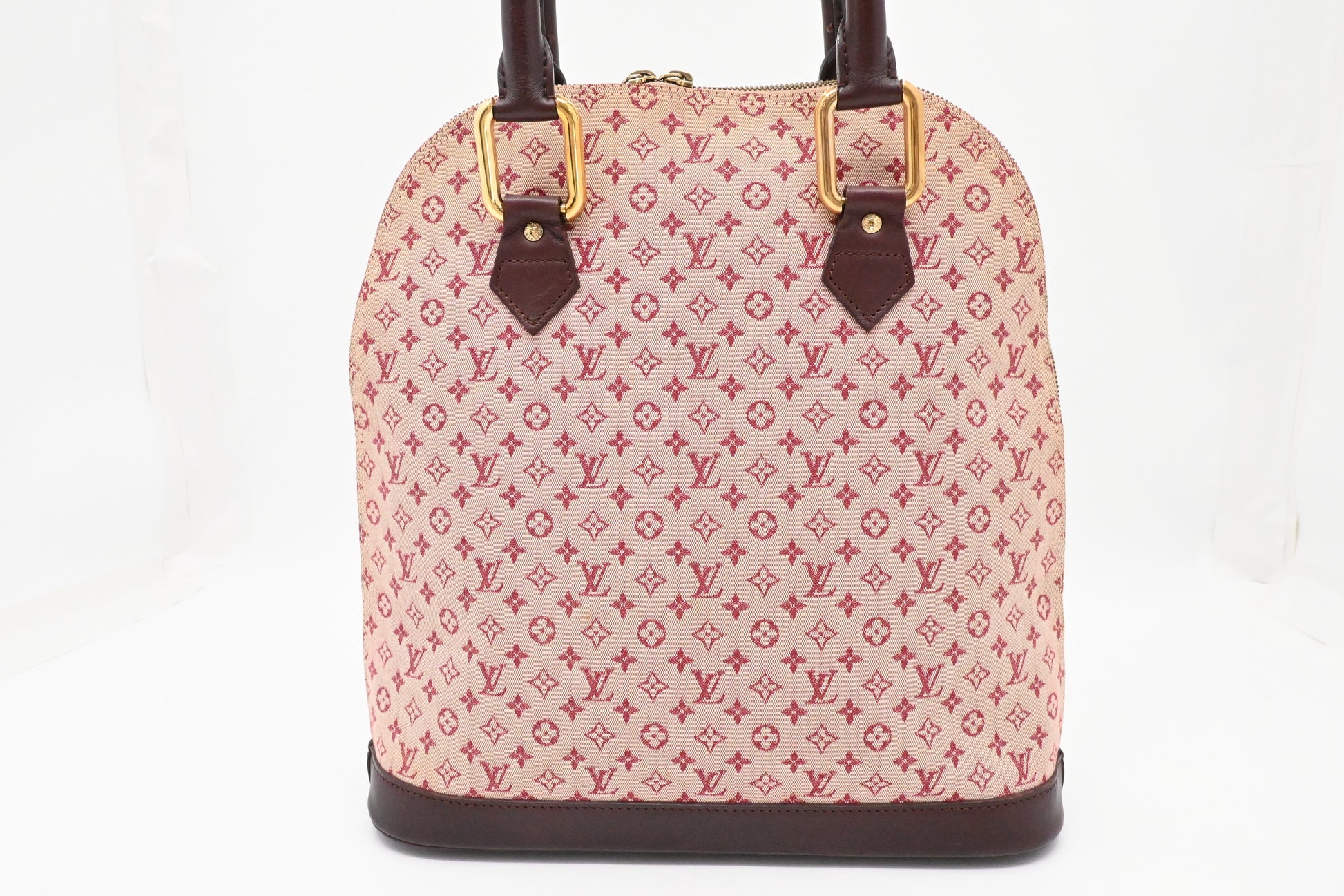 Louis Vuitton Alma Haut in Cerise Minilin Canvas