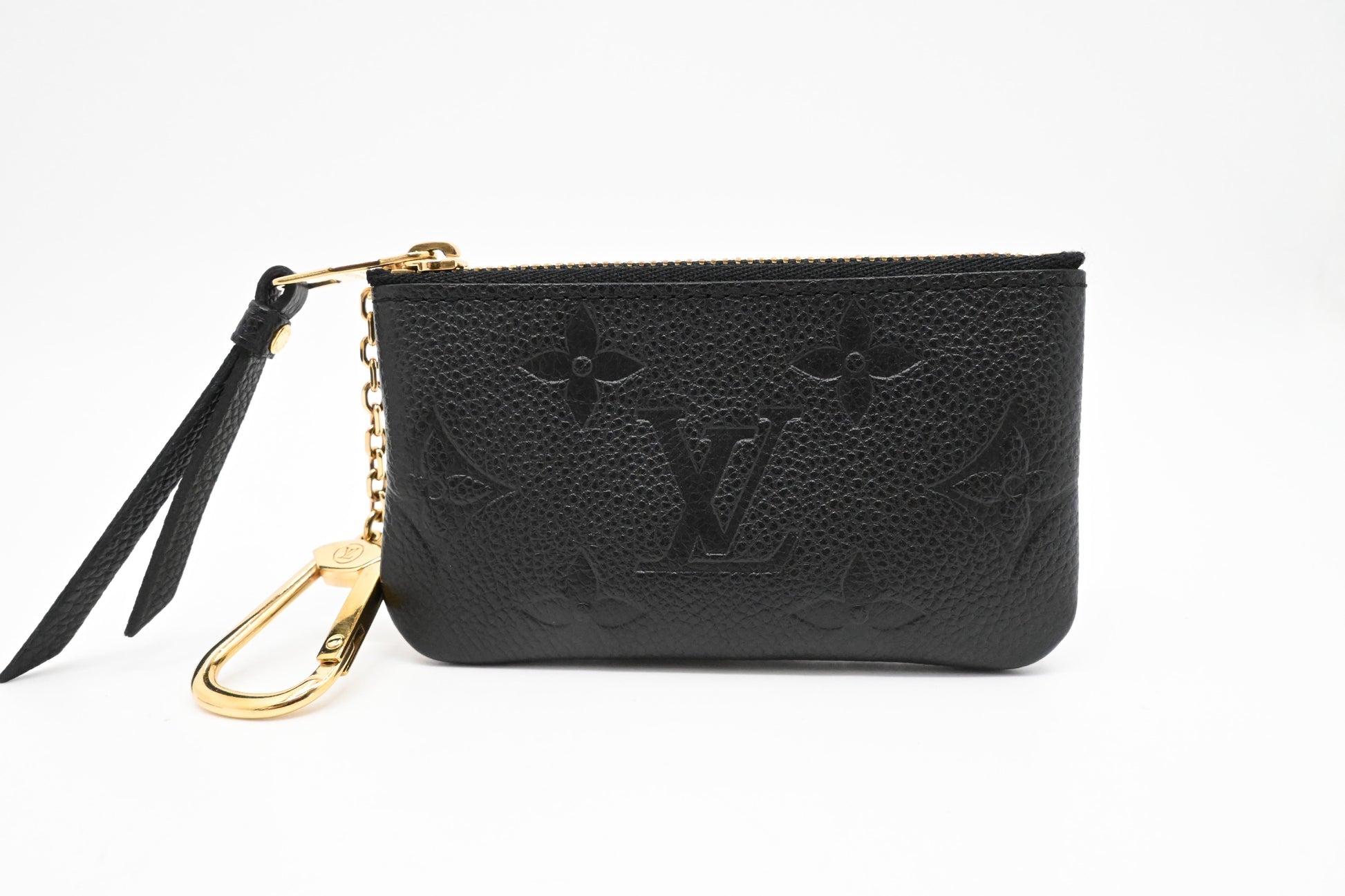 Louis Vuitton Pochette Cles in Black Monogram Empreinte Leather