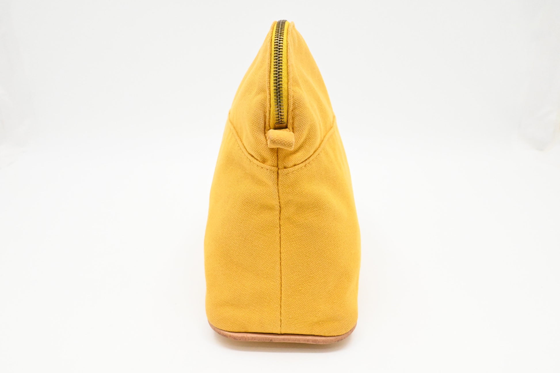 Hermes Bolide Pouch 25 in Yellow Canvas
