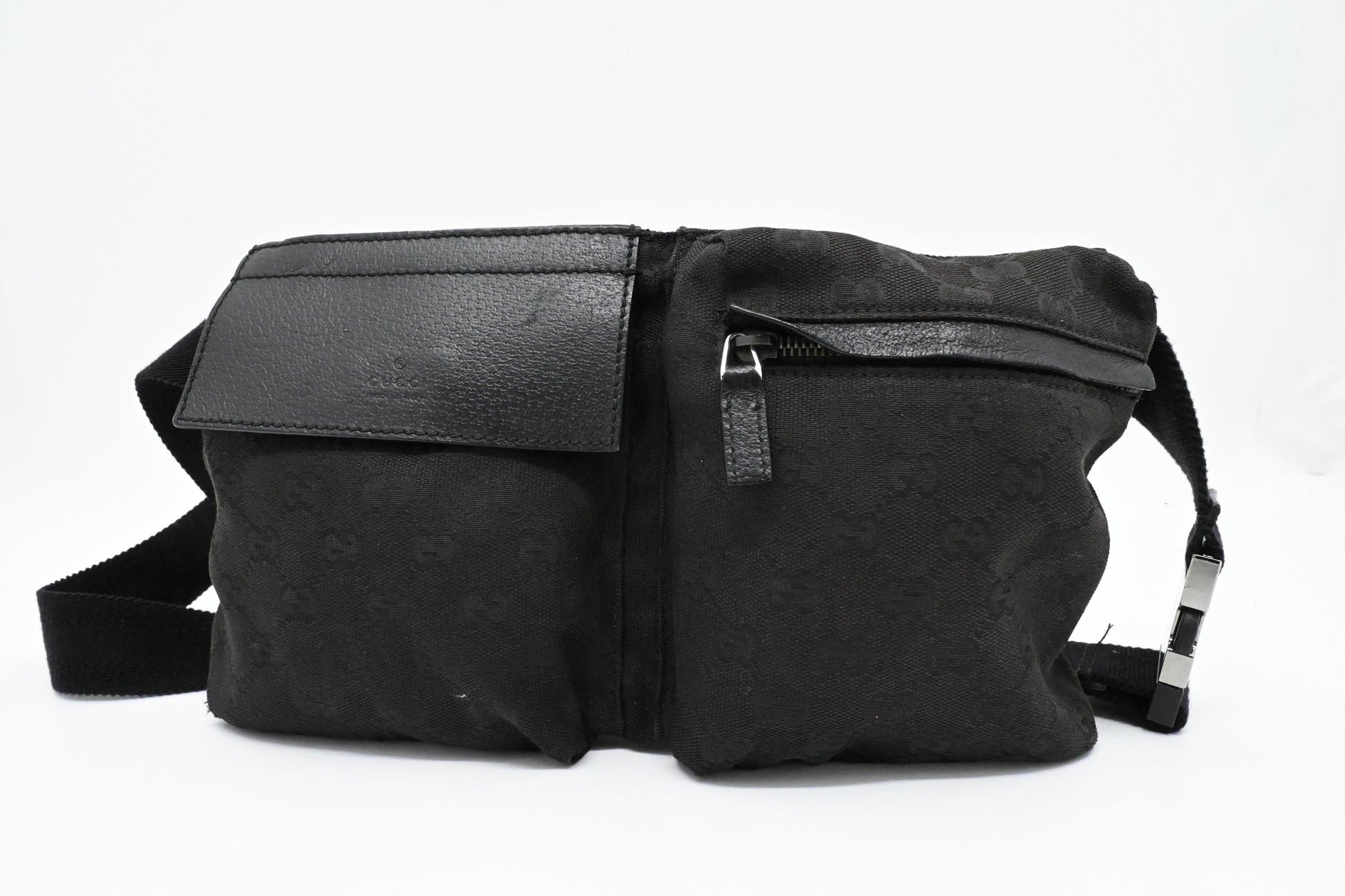 Gucci Bumbag in Black GG Canvas