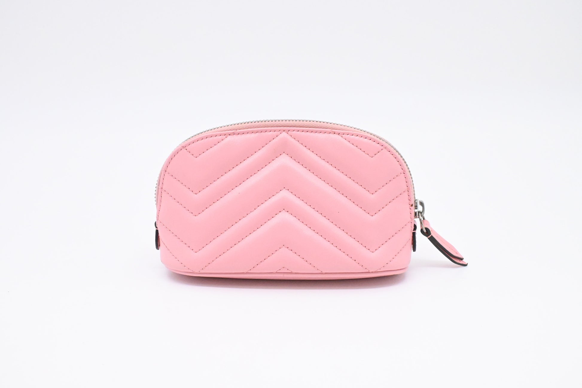 Gucci GG Marmont Pouch in Pink Leather
