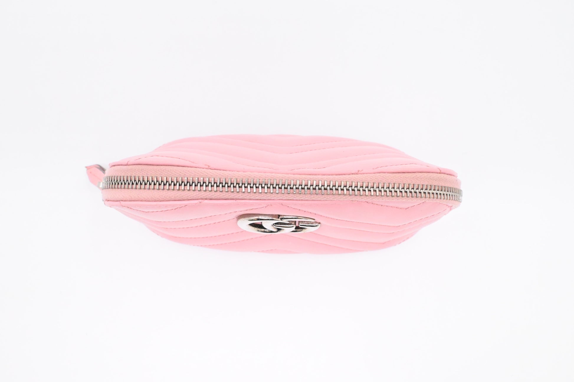 Gucci GG Marmont Pouch in Pink Leather