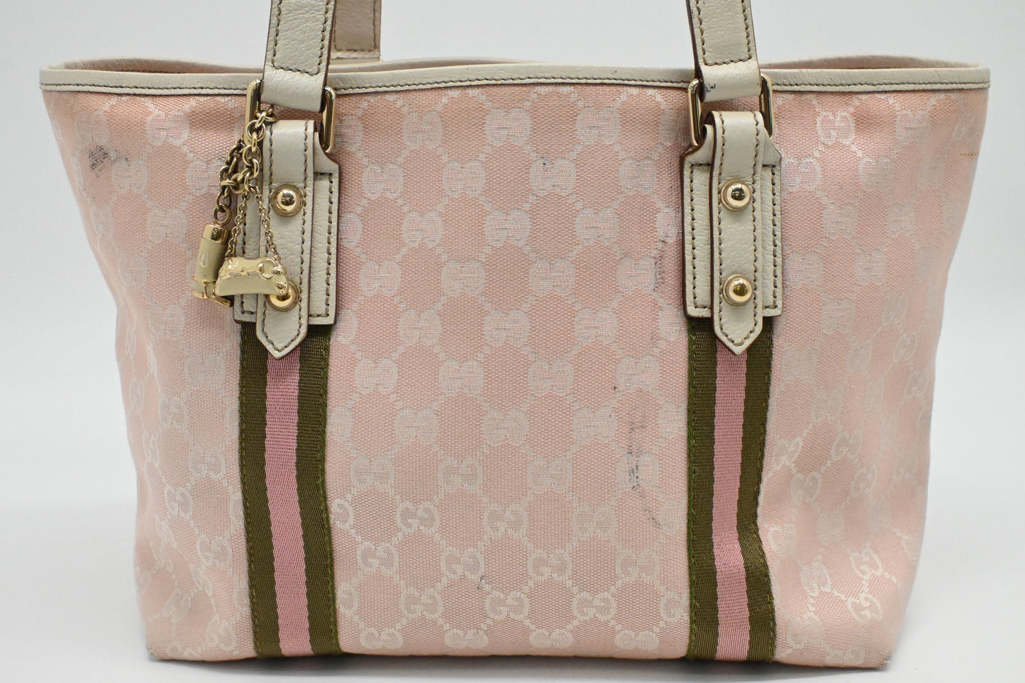 Gucci Tote Bag in Pink GG Canvas