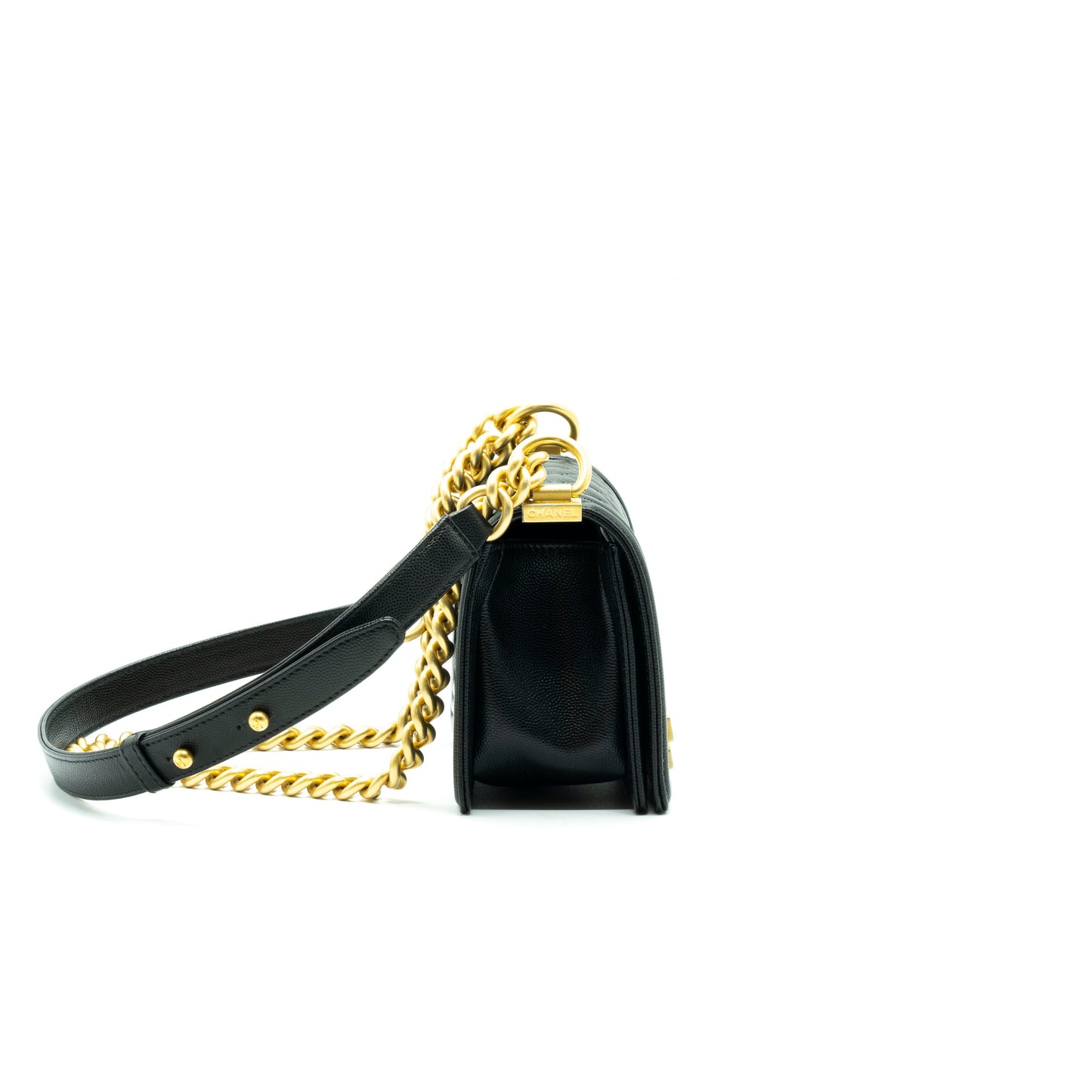 Chanel Small Leboy Cavier Black