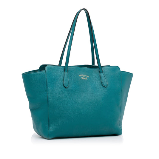 Gucci Blue Leather Tote Style 1