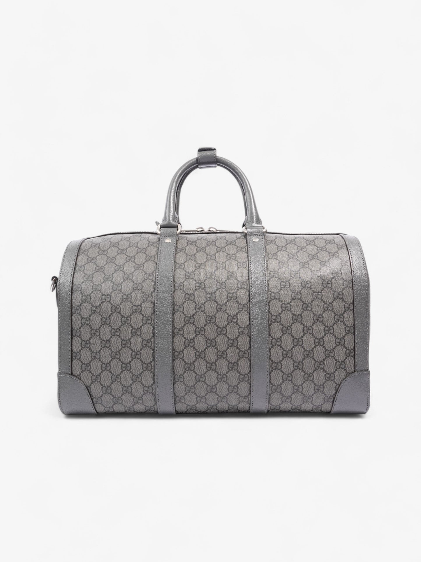 Gucci Ophidia Duffle Bag GG Supreme / Grey Coated Canvas Large