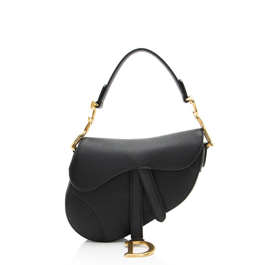 Dior Grained Calfskin Saddle Mini Bag