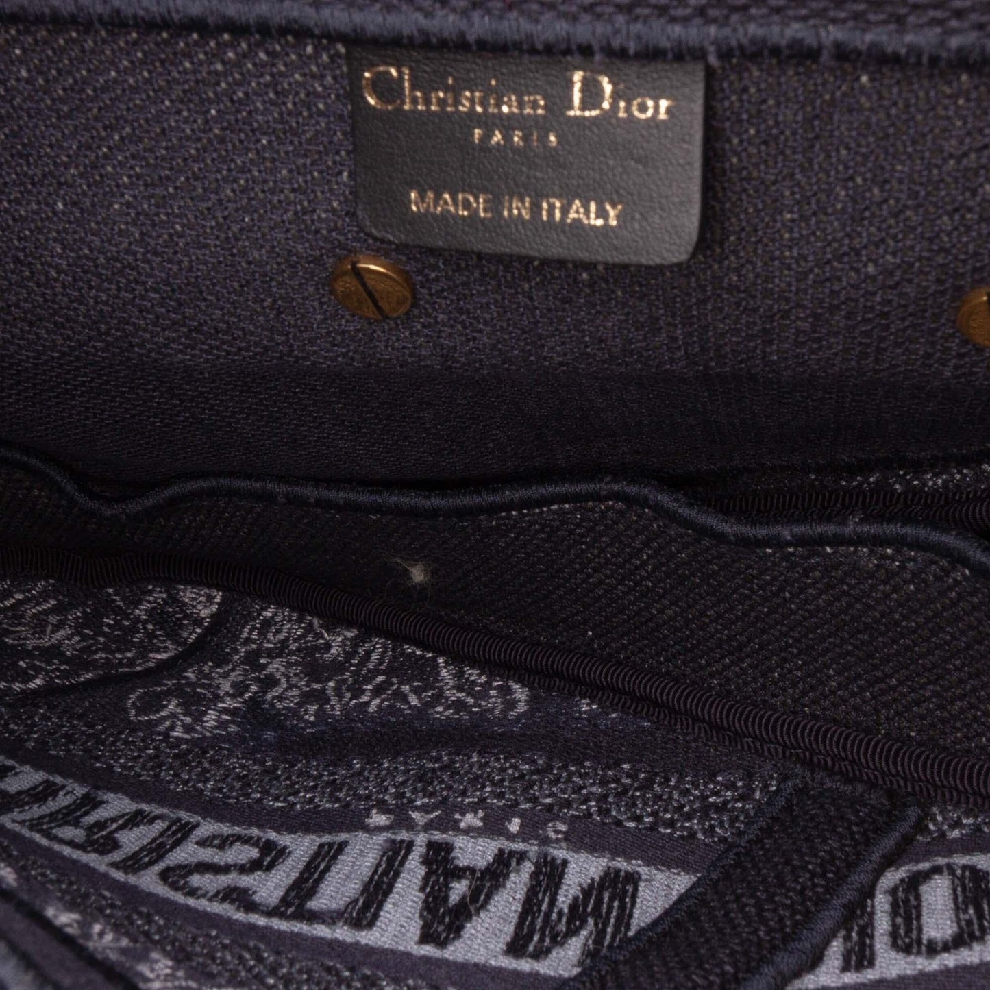 Dior Canvas Embroidered Tie Dye Saddle Bag
